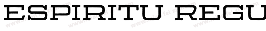 Espiritu Regular字体转换